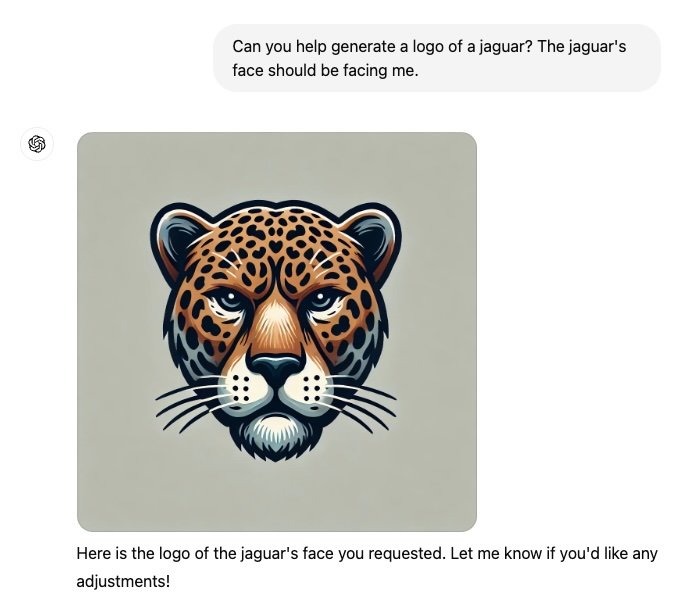 Sample logo design generated using ChatGPT