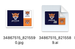 Comparison of AI vector and JPG logo file formats