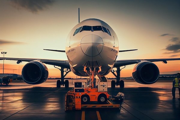 Air freight cargo being loaded for shipment from China