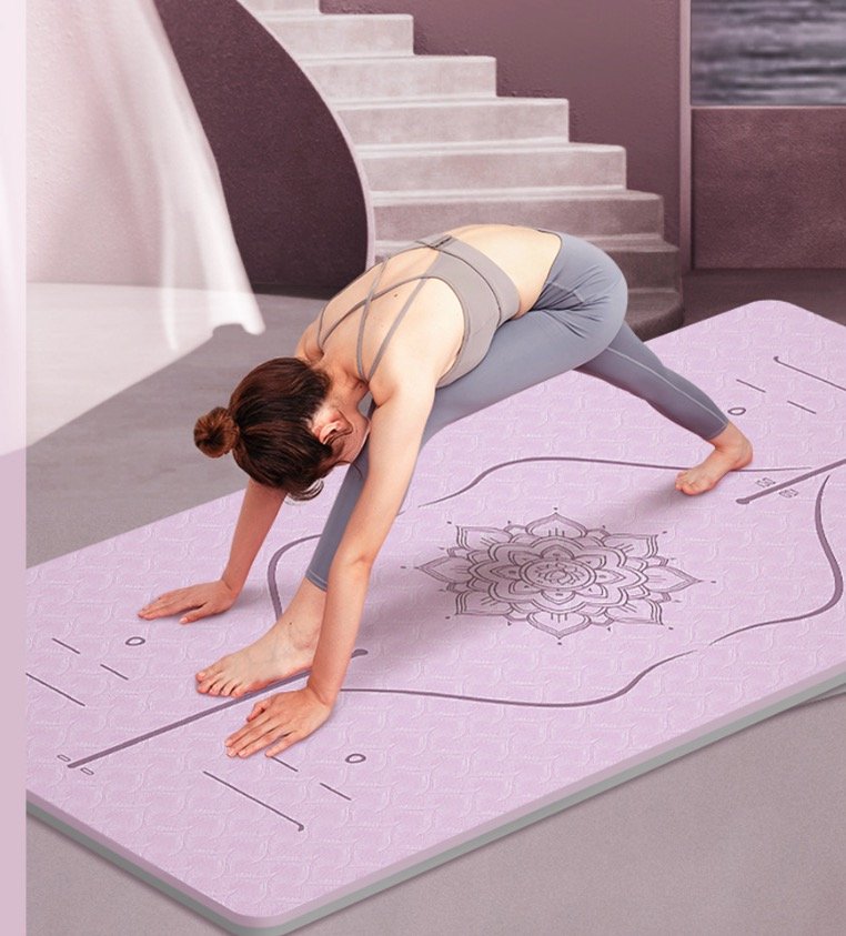 Yoga mat manufacturing factory floor in China