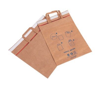 Reusable mailer bag designed for sustainable shipping