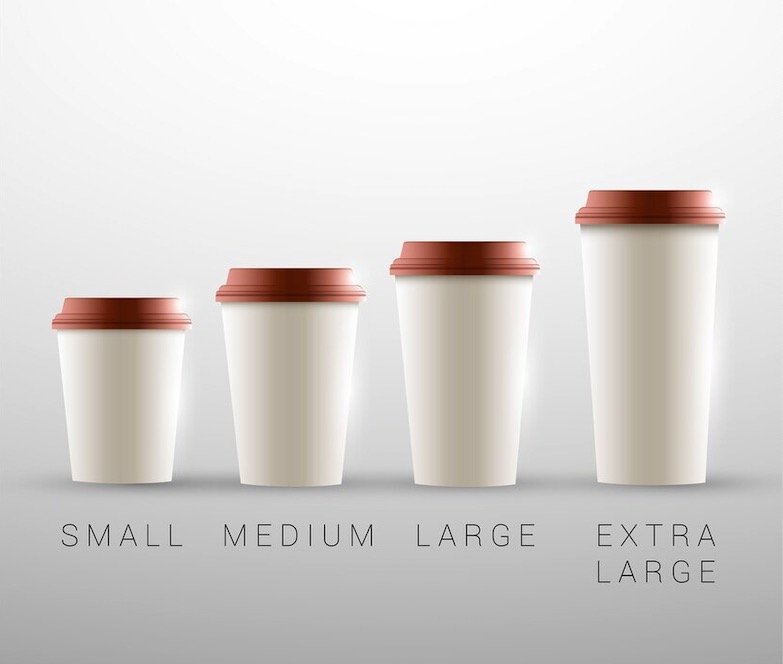 stack of custom printed disposable coffee cups