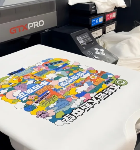 full-color direct-to-garment print with a soft fabric feel