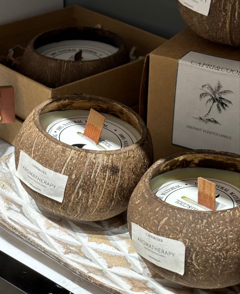 Decorative aromatherapy candles molded into unique custom shapes