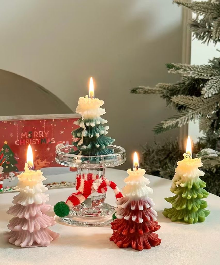 3D printed mold used to create custom candle shapes