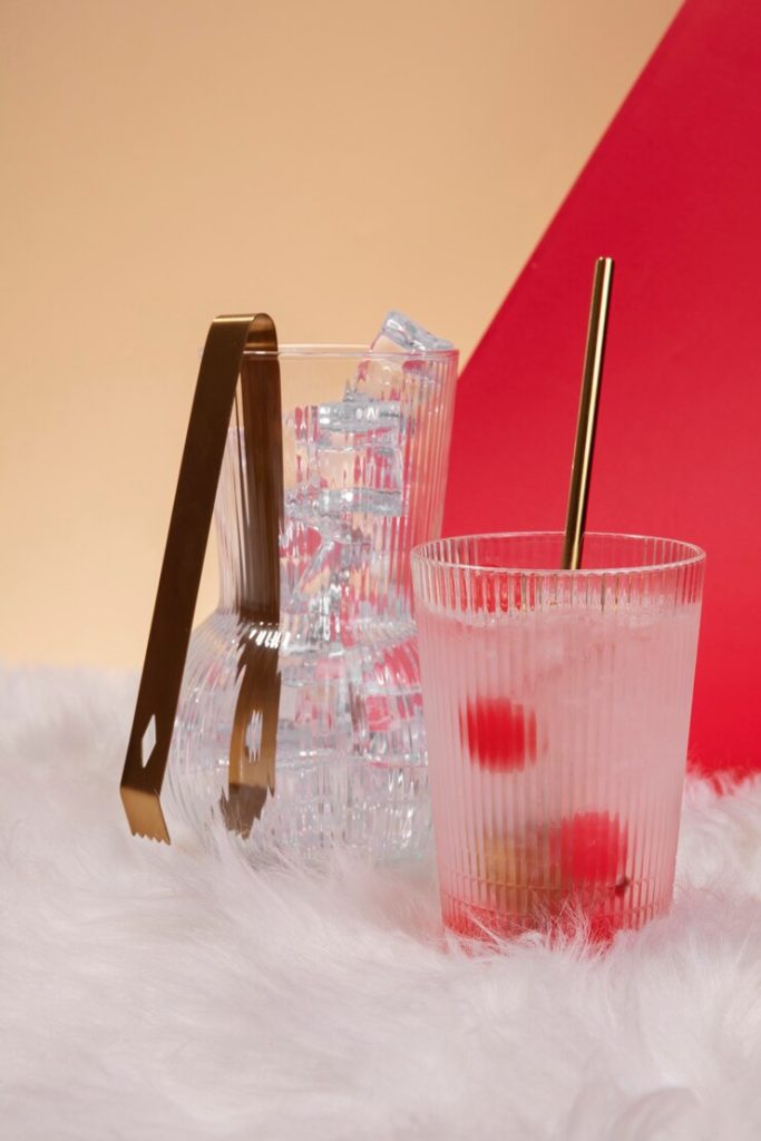 Daiquiri cocktail served in a custom-printed glass cup