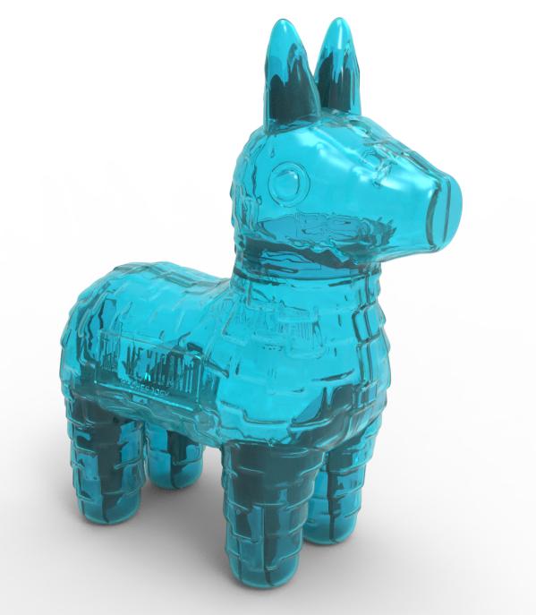 custom pinata prototype shown from another angle