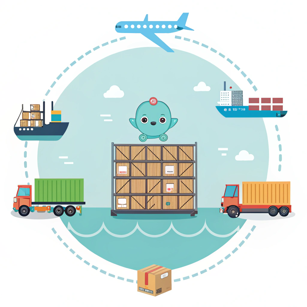 Comparison table of shipping methods and transit times for toys